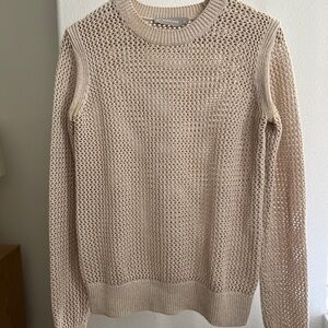 Everlane Women’s Cream Crew Neck Sweater Chunky Knit sz XS